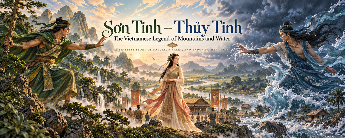 Sơn Tinh – Thủy Tinh: The Vietnamese Legend of Mountains and Water